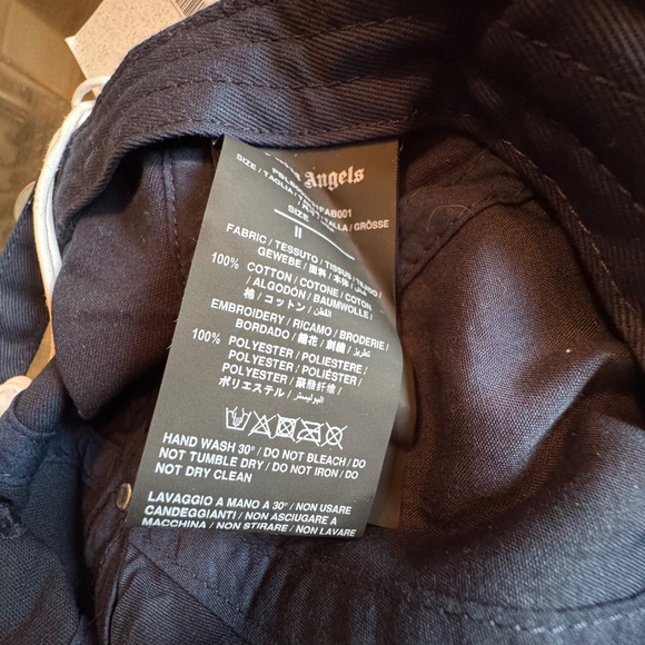 Palm Angels Navy Logo Baseball Cap-Size II- NWT - Picture 5 of 5